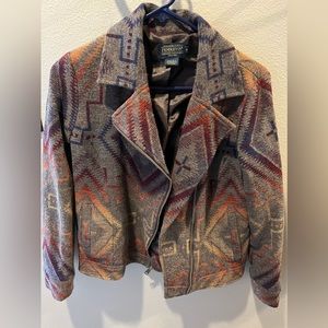 Pendleton moto jacket size small.
